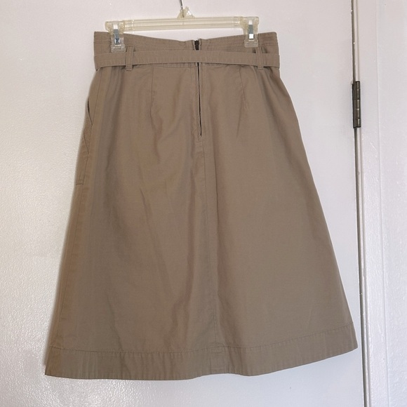 GAP A-Line Utility Skirt in Iconic Khaki with Tie Belt – Size 6 - Picture 7 of 9